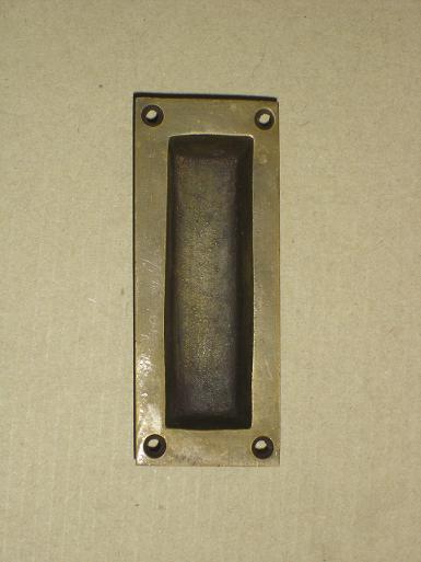 Brass Door handle code J.005 size 87 mm. W: 35 mm.